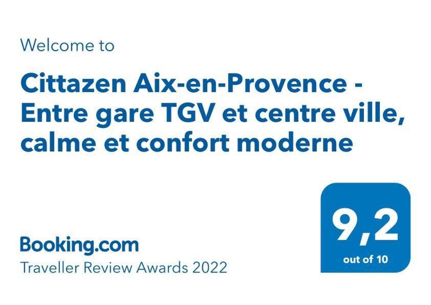 Cittazen Aix-En-Provence - Entre Gare Tgv Et Centre Ville, Calme Et Confort Moderne Eksteriør bilde